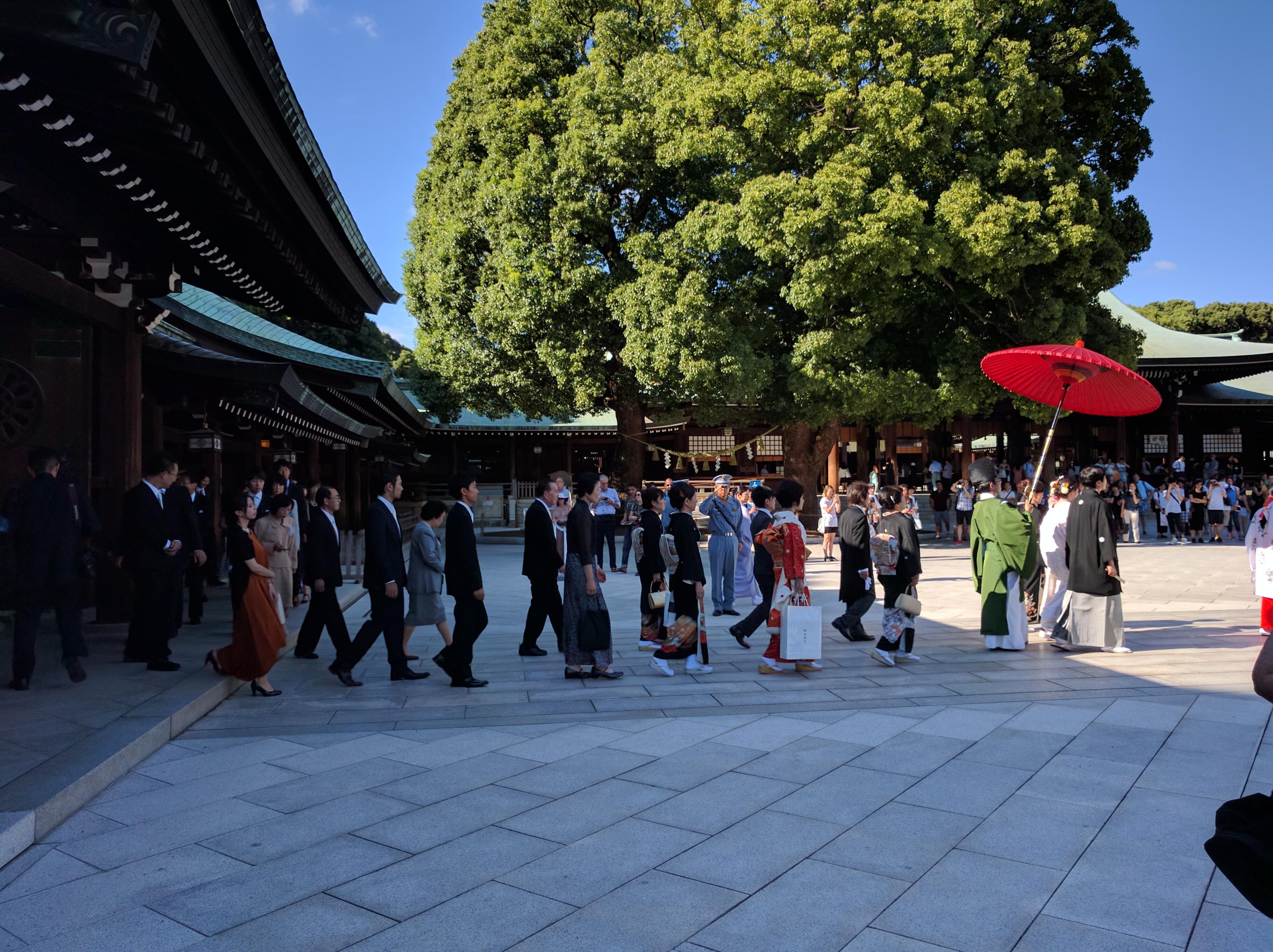 wedding in progress